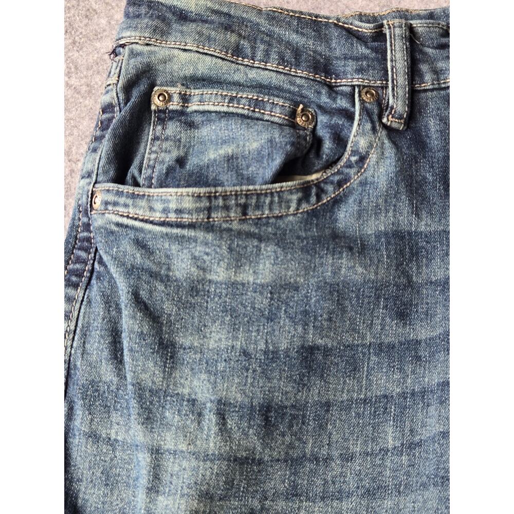 Original Berne Men's Work Jeans Blue Denim Straight Leg Whiskered 32x32.5 - Picture 3 of 15